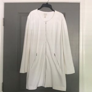 Chico’s Cream Zippered Jacket